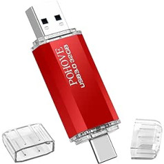 POHOVE USB Memory Stick 32 GB USB 3.0, Flash Drive Thumb Drive Pen Drive, Ultra Flair Storage Data Traveler Super Speed Waterproof for Smartphones, Tablets, Macs and Computers