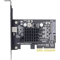 CY kartes USB 3.2 Gen2 Type-C 20Gbps USB-C uz PCI-E 4X Express adapteris galddatora mātesplatei