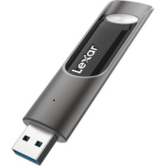 Lexar JumpDrive P30 USB 3.2 Gen 1 USB zibatmiņa 256 GB, lasīšanas ātrums līdz 450 MB/s, zibatmiņas disks USB 3.0/2.0, Memory Stick personālajam datoram, klēpjdators, ārējās atmiņas dati, fotoattēli, video (LJDP030256G-RNQNG), melns