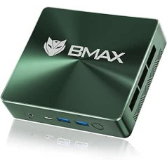 BMAX Mini PC i7-1060NG7 16 GB LPDDR4 1TB NVME SSD NVME_2280 x2 HDMI 2.0 × 2 Type-C (pilnas funkcijas) x 1 trīs ekrānu displejs viedais ventilators + divas vara siltuma caurules Biznesa biroja multivides dators