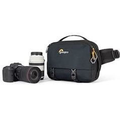 Lowepro Trekker Lite SLX 120, Compact Camera Backpack with Tablet Pocket, Camera Bag for Full Frame Mirrorless Cameras, Tripod Attachment, Water Bottle Holder, Black