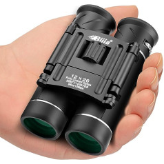 12x26 inch HD Binoculars for Adults and Children, Bird Watching, BIJIA MiniFoldable Compact Binoculars for TravelSightseeingHuntingConcert (BAK4Prism, FMC Green Film, Fog Resistant,