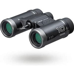 PENTAX Binoculars UD 10x21 - Black. 10x magnification with roof prism. Bright and clear vision, light weight with multi-coating for excellent image performance. For concerts, sports and safari