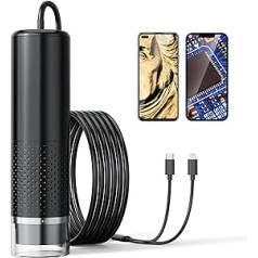 USB mikroskops mobilais tālrunis, AOPICK 1080P HD mikroskopi iPhone Android, 50 līdz 1600X Microscope Digital ar 8 LED mobilā tālruņa mikroskopu, savietojams ar iOS, Android, planšetdatoru