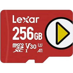 Lexar Play Micro SD Card 256GB, microSDXC UHS-I Card, Up to 150MB/s Read Speed, Memory Card Micro SD, TF Card Compatible with Switch, Mobile Phones and Tablets (LMSPLAY256G-BNNAG)