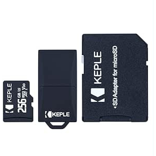 256 GB microSD atmiņas karte | Micro SD Savietojams ar Sony Xperia 5, 1, 10 Plus, 10, L3, XZ3, XZ2 Premium, XZ2 Compact, XA2 Plus, XA2 Ultra, L2 | Karte 256 GB