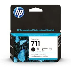 HP 711 38 ml drukas kasetne - melna