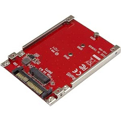 StarTech.com M.2. PCI-e NVMe to U.2 (SFF-8639) Adapter - Not Compatible with SATA HDD's or SAS Controllers - For M.2 PCIe NVMe SSDs - PCIe M.2 Drive to U.2 Host Converter (U2M2E125)