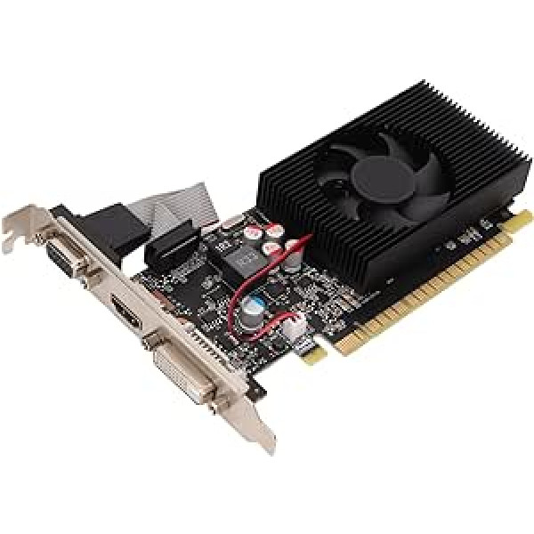 VBESTLIFE GT730 4GB DDR3 128Bit PCI Express 2.0 X8 Low Profile Graphics Card with DVI VGA HDMI Interface PC Video Card