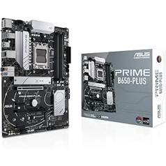 ASUS Prime B650-PLUS CSM Motherboard Socket AMD AM5 (Ryzen 7000, ATX, DDR5 Memory, PCIe 5.0 M.2, 2.5G Ethernet, BIOS Flashback, USB 3.2 Gen 2 Type-C, Aura Sync)