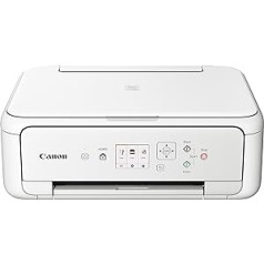 Canon PIXMA TS5151 krāsu tintes daudzfunkcionālais printeris, A4, skeneris, kopētājs, krāsains displejs, 4800 x 1200 dpi, USB, Wi-Fi, abpusējā drukāšana, 2 papīra padevēji, balts