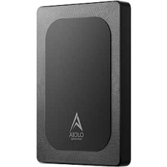 Aiolo Innovation īpaši plāns ārējais cietais disks 1 TB HDD USB 3.0 personālajam datoram, Mac, klēpjdatoram, PS4, Xbox One, Xbox 360 īpaši ātras pārraides modelim A4