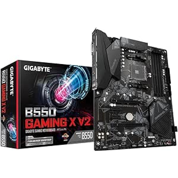 Gigabyte B550 Gaming X V2 (AMD Ryzen 5000/B550/ATX/M.2/HDMI/DVI/USB 3.1 Gen 2/DDR4/ATX/Gaming mātesplate)