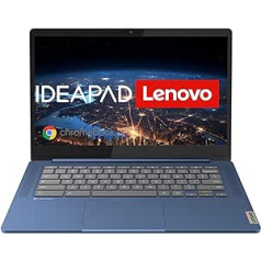 Lenovo Chromebook IdeaPad Slim 3 | 14 collu Full HD displejs | MediaTek Kompanio 520 | 4 GB RAM | 64 GB SSD | ARM Mali-G52 grafikas | Chrome OS | QWERTZ | Zils