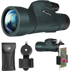 EASTPOLE 12x55HD Monocular Powerful Adult Monocular with Smartphone Adapter, FMC Lens and BAK4 Prism for Bird Watching, Hunting, Hiking, Camping and Travel