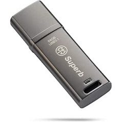 AX Superb 64 GB USB 3.1 SuperSpeed USB zibatmiņas disks, Premium metāla korpuss, Memory Stick, lasīšanas ātrums līdz 400 MB/s