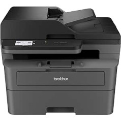 Brother MFC-L2860DW 4-in-1 Multifunction Laser Printer, 34 ppm, Duplex Printing, 6.8 cm Touch Screen Colour Display, Fast Ethernet, Wi-Fi with 5 GHz and USB 2.0