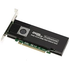 KALEA-INFORMATIQUE M2 PCIe 3.0 x16 kontrollera karte 4 SSD M.2 NVMe M atslēgai. Augsts un zems profils.ASM2824 mikroshēmojums