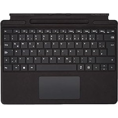 Microsoft Surface Pro 8/9/X paraksta tastatūra, melna