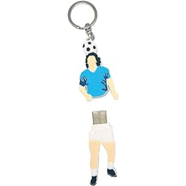 FOOTBALL USB Keyring & USB 3.0 Flash Drive in the Shape of Diego Marado Gadget D10 32GB Flash Drive Pen Drive High Speed Gift for Naples Fans (Pendrive & Keychain)