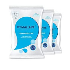 Dymacare ® šampūna vāciņš, matu mazgāšana bez ūdens ar vieglu zaļo ābolu smaržu, klīnikas kvalitāte (3 iepakojumi)