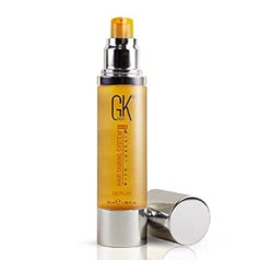 Gk Hair Global Keratin Anti-Frizz matu serums ar 100% organisko argana eļļu 50 ml stiprinošs, izlīdzinošs un karstuma aizsardzība Shine Frizz Control Dry Damage Hair Repair