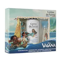 Corine De Farme Vaiana Disney dāvanu komplekts | Tualetes ūdens 30 ml + šampūns 300 ml + matu sprādzes un rokassprādze