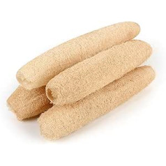 Lobolighting Lobo Loofah Sponge for Shower Large Organic Loofah Exfoliating Sponge for Daily Bath Loofah Sponges Spa Beauty Pack of 4