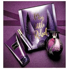 Avon Подарочный набор Avon Far Away Rebel, парфюмированная вода, 50 мл, карманный спрей, 10 мл, лосьон для тела, 150 мл, в подарочной упаковке для женщин