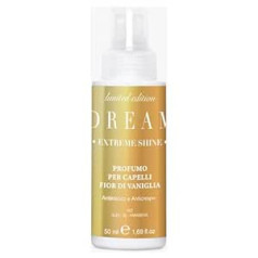 Capello Point Dream Fior di Vanille Extreme Shine Spray Anti Frizz Spray ar Vaniļas Ziedu Atšķetināšanas Formula Alkoholu nesaturošas smaržas matiem bez parabēniem, 50 ml