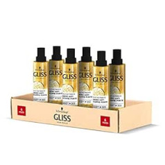 Gliss Schwarzkopf Gliss Nourishing Oil Serum для кончиков кончиков, интенсивное восстановление и защита от ломкости, для ломких и поврежденных волос, с золотым