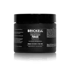 Brickell Men's Products Brickell vīriešu tekstūras pomāde vīriešiem ar spēcīgu noturību, dabīga un organiska saliekama šķiedru pomāde, 2 unces smaržu želeja