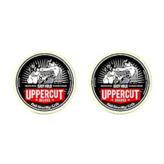 Uppercut Deluxe Easy Hold matu tepe vīriešiem, viegla fiksācija, dabīgas apdares ūdens bāzes pomāde vīriešiem, viegli izmazgājama 2 x 90 g