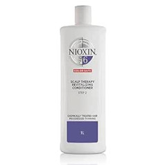 Nioxin System 6 Scalp Therapy kondicionieris (1L) - Atdzīvinošs kondicionieris ķīmiski apstrādātiem, redzami retinātiem matiem - Novērš matu izkrišanu no matu lūšanas un nodrošina lielāku izturību