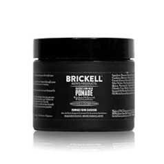 Brickell Men's Products Brickell vīriešu stingras noturības pomāde - dabīga un organiska - eļļošanas pomāde spēcīgai noturībai visu dienu - spīduma pomāde spīdīgai apdarei - 59 ml - Aromāts