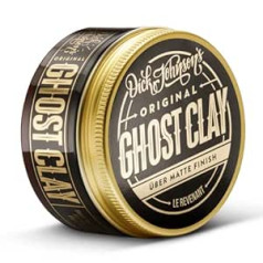 Dick Johnson Ghost Clay īpaši matēts matu vasks uz māla bāzes elastīgai noturēšanai, matētam izskatam un patīkamam aromātam, 100 ml izmērs, ātri un vienkārši lietojams