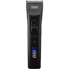 Tondeo Триммер для волос TONDEO Eco Ceramic Plus LI с литий-ионным аккумулятором, двухходовым аккумулятором и питанием от сети, непрерывная регулировка д