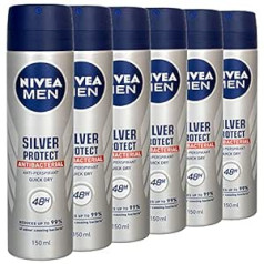 Nivea Men Silver Protect Antiperspirant Antibakteriālais dezodorants 150 ml