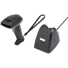 Renkforce iCR6307ABU svītrkoda skeneris Funk 1D LED Schwarz rokas skeneris USB