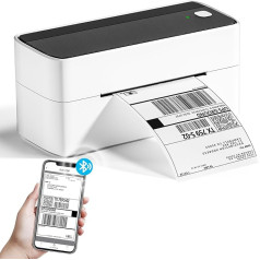 Phomemo Bluetooth Monochrome, Label Printer, DHL Thermal Printer 4x6 Label Printing, Bluetooth Labeling Device Label Printer for Barcode, Amazon, Etsy, Shopify, Royal Mail, DHL, FedEx, UPS Black