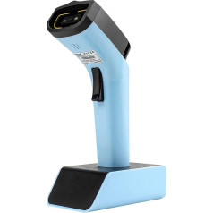 NETUM DS7500 Bluetooth bezvadu 2D svītrkoda skeneris Automātisks brīvroku svītrkoda lasītājs ar uzlādes staciju un iebūvētu atmiņu, ātra un precīza skenēšana, pārraides līdz 50 metriem