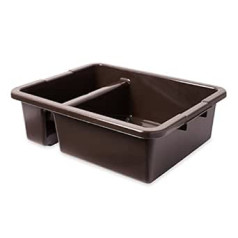 Rubbermaid 3350 Bus-/Allzweckbox, 53,5 cm Länge x 44,5 cm Breite x 17,8 cm Höhe, 2,7 Liter, Braun