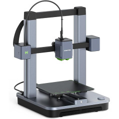 AnkerMake M5C 3D printeris, 500 mm/s ātrdarbīga 3D drukāšana, 50 μm precizitāte, visa metāla karsta, līdz 300°C 3D druka, intuitīva vadība, izmantojot vairākas ierīces, automātiska izlīdzināšana, 220 x 220 x 250 mm druka