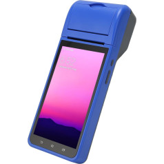 ciciglow POS termiskais čeku printeris, 58 mm POS PDA čeku printeris 5,5 collu skārienekrāns 2 GB RAM 32 GB ROM 4G LTE WiFi rokas POS iekārtu termināļa printeris 1D 2D QR svītrkodam (EU spraudnis)