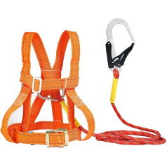 Fall Protection Safety Belt, Catch Belt, Fall Protection Set, Multi-Purpose Fall Protection Belt, Full Body Height Air Work Fall Protection Safety Belt, Adjustable Climbing Harness for