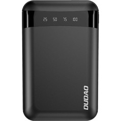 Dudao Maza, praktiska jaudas banka K3Pro mini USB 10000mAh, melna