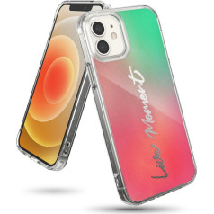 Ringke Бронированный чехол с гелевой рамкой для iPhone 12 mini Fusion Design, розовый и зеленый