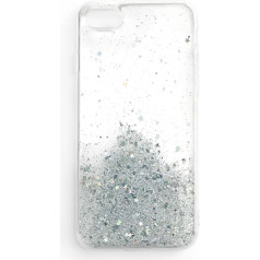 Блестящий чехол с блестками для Samsung Galaxy A72 4G Star Glitter прозрачный