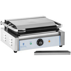 Kontaktpersona PANINI 2200W 230V divpusējs gludkontakta grils Royal Catering