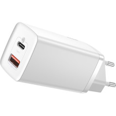 GaN2 Pro USB ātrais lādētājs USB-C QC PD 65W balts
